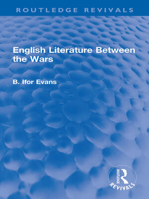 cover image of English Literature Between the Wars